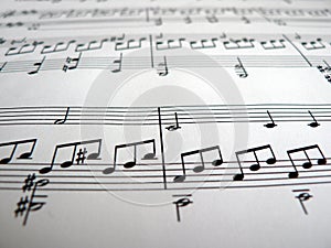 Musical notes photo