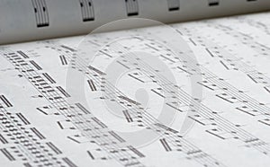 Musical notes book.
