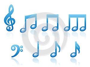 Musical Notes Icons EPS