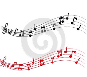 Musical Notes and Staff