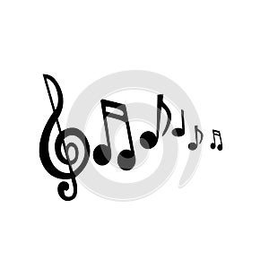 Musical notes vector