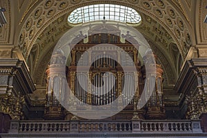 Musical organ in the old church