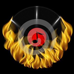 Musical plate and fire