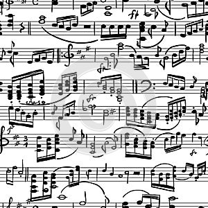 Musical score seamless