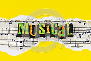 Musical sheet music background creative melody lifestyle