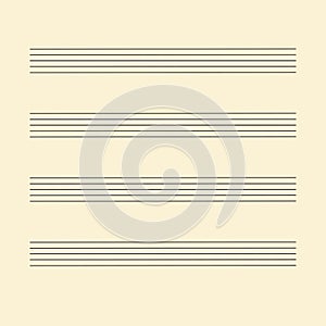 Musical staff and notes