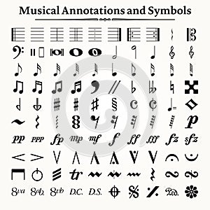Musical Symbols and Annotations photo