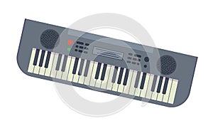 Musical synthesizer with lot of different keys and functions.