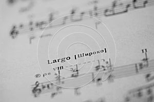 Musical tempo photo