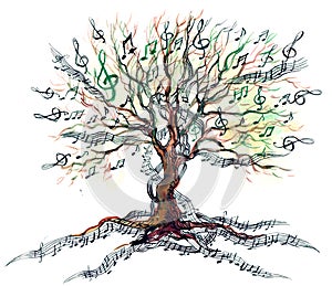 Musicale un albero 