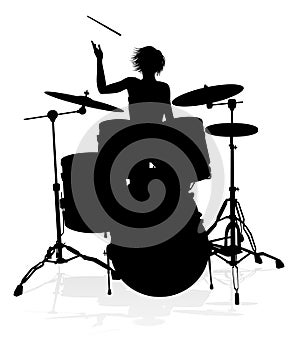 Musician Drummer Silhouette