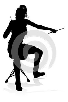 Musician Drummer Silhouette