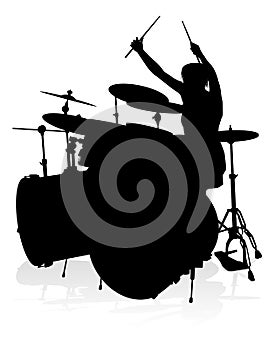 Musician Drummer Silhouette