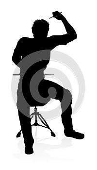 Musician Drummer Silhouette