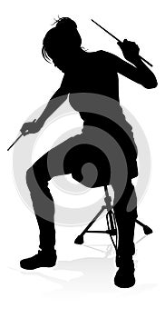 Musician Drummer Silhouette