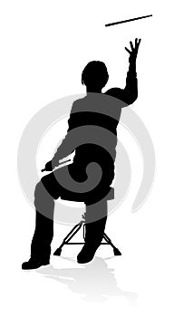 Musician Drummer Silhouette