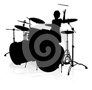 Musician Drummer Silhouette