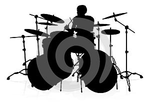 Musician Drummer Silhouette