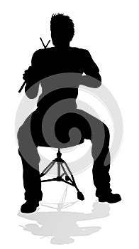 Musician Drummer Silhouette