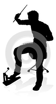 Musician Drummer Silhouette