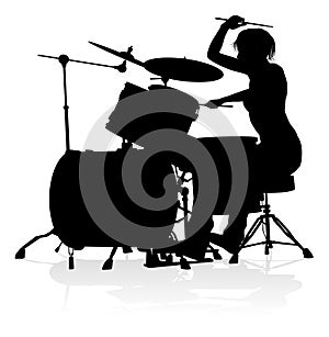 Musician Drummer Silhouette