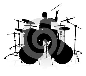 Musician Drummer Silhouette