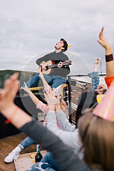 Musician live performance at birthday party