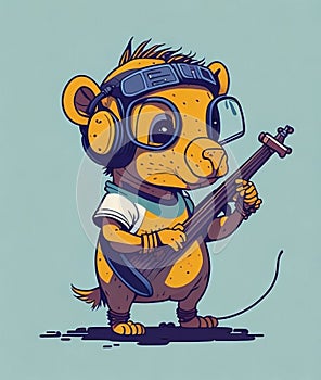 Musician Mouse Character Concept 1