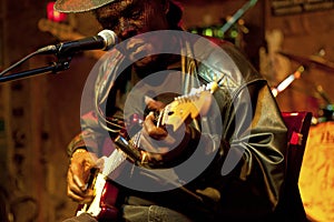 Musician performing, Mississippi