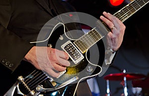 Musician Playing the Guitar