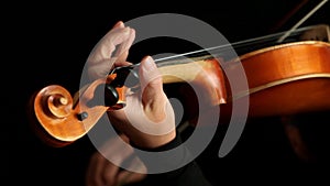 Musician playing violin