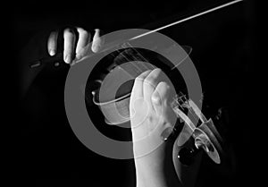 Musician playing violin