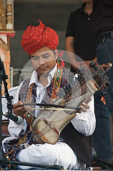 Musician from the Rahmat Khan Langa Troupe