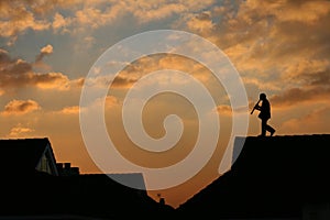 Musician on the roof