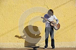 Musician on Sidewalk