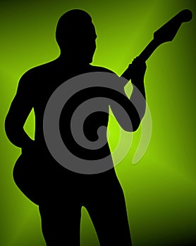 Musician silhouette