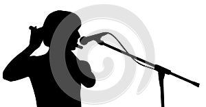 Musician silhouette