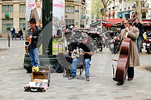 Musician of the street, Paris, France