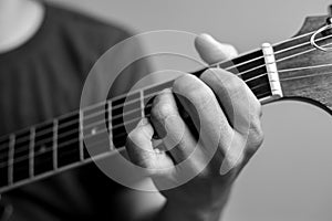 Musicians are catching guitar chords