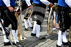 Musicians and instruments.