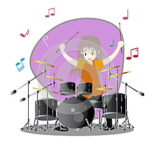 Musicians Jazz group ,Play guitar,Saxophoneist;trumpet player; guitarist, drummer, solo guitarist, bassist. Jazz band.Vector illus