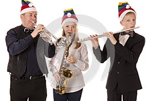 Musicians play classical music for Christmas