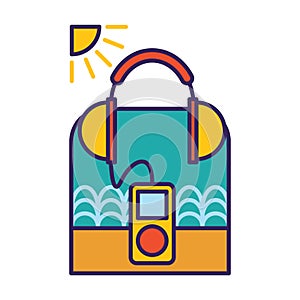 Musicplayer. Vector illustration decorative design