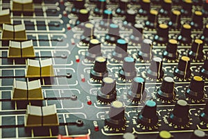 Musik mixing desk