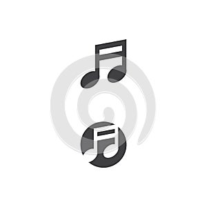Musik note Logo Template vector symbol