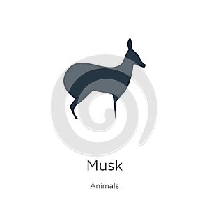 Musk icon vector. Trendy flat musk icon from animals collection isolated on white background. Vector illustration can be used for