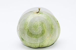 Muskmelon in white background