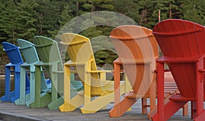 Muskoka Adirondack Chairs Multicolored