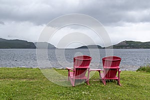 Muskoka Chairs in Gros Morne, Newfoundland