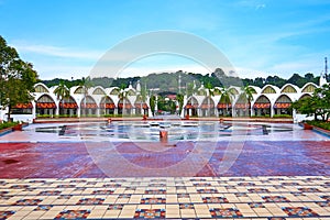 Muslim architecture. Eagle Square on the island of Langkawi
